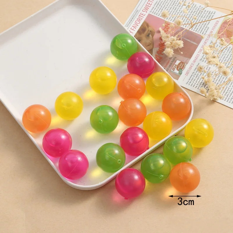 Reusable Ice Cubes for Drinks Multi Color Plastic Drink Chillers Freezer Cubes for Cocktails Whiskey Soda Juice Qme Colored balls 12pcs