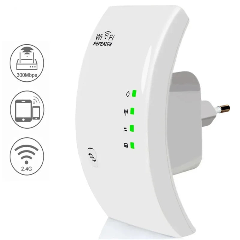 Wireless Wifi Repeater Wifi Range Extender 300Mbps Network Wi fi Amplifier Signal Booster Repetidor Wifi Access Point Qme