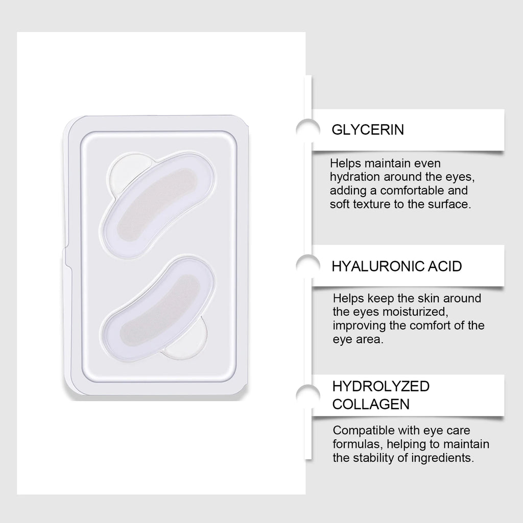 0.25mm Hyaluronic Acid Microneedle Eye Patches for Dark Circles Tightening Brightening Eye Patches Moisturizing Under Eye Skin Qme
