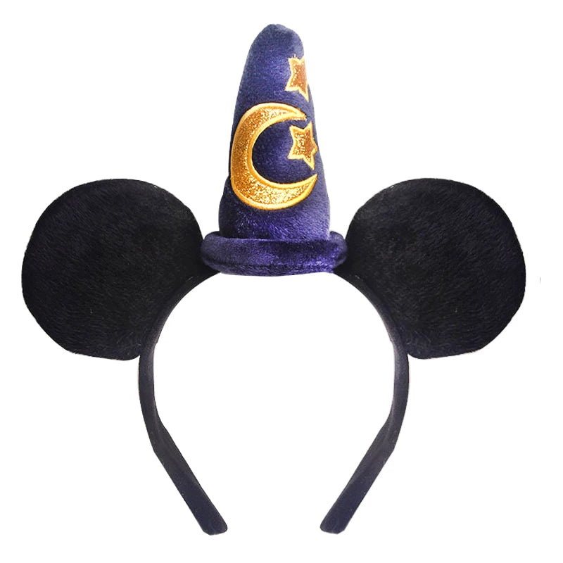 Mickey Mouse Plush Magic House Fashion Headwear Cosplay Decoration Christmas Party Cloth Hair Band Adult/Children Qme Headband 5
