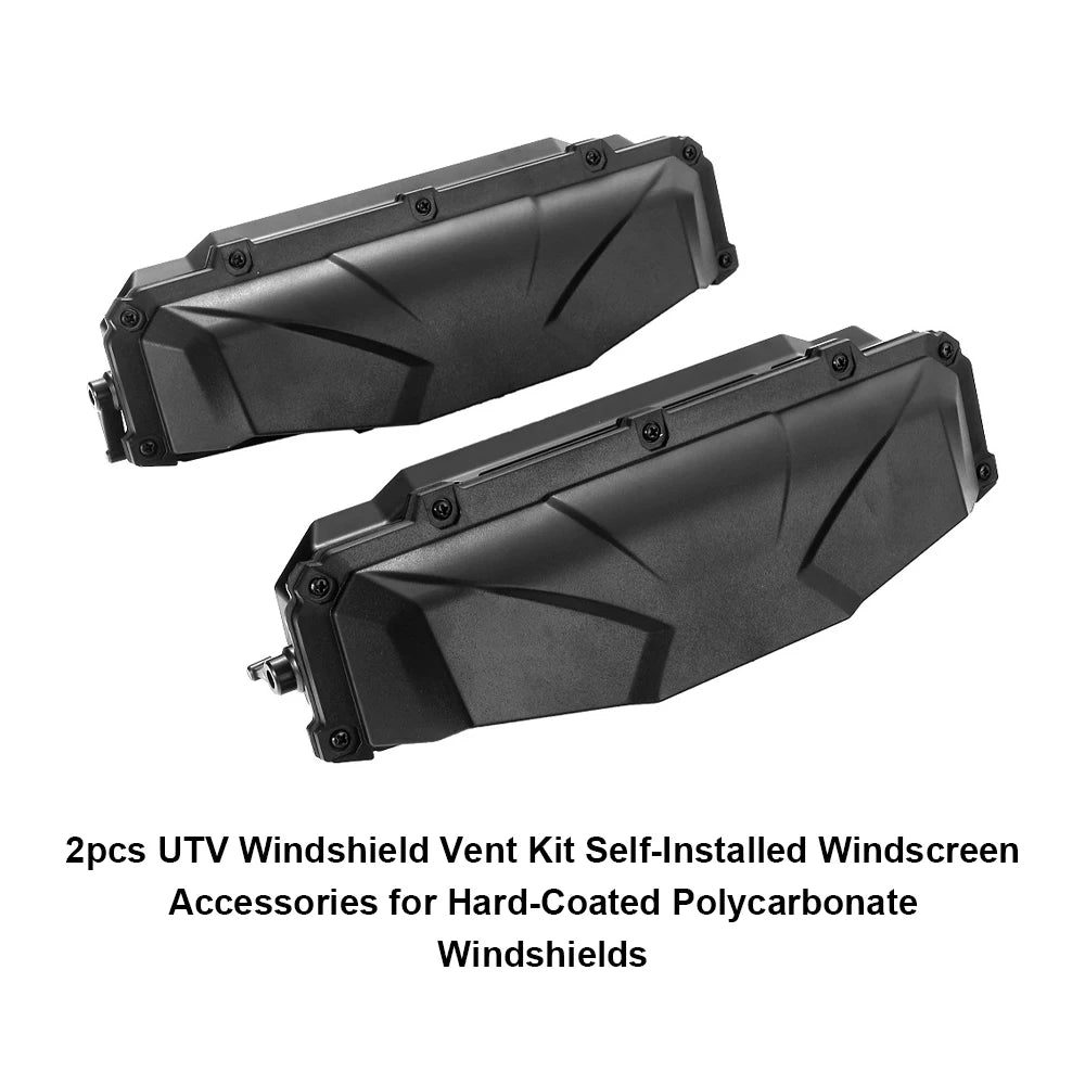 Windscreen Vent Kit UTV Vent Kit Self-Installed Windscreen Accessories for Hard-Coated Polycarbonate Windshields Qme