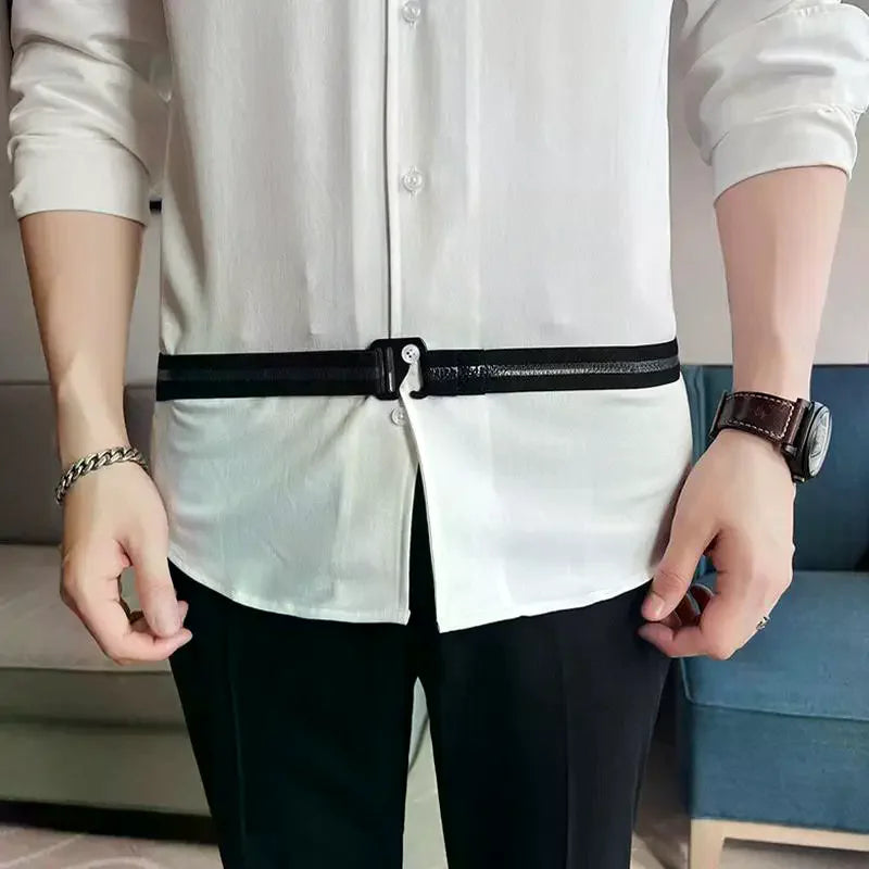 Adjustable Anti-slip Belt Shirts Wrinkle-resistant Invisible Strap Qme