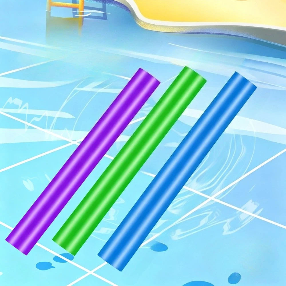 Multicolored Hollow Float Stick Durable Buoyancy Support Accessory Ideal for Daily Swimming Practice Pool and Beach Water Games Qme 1 set B