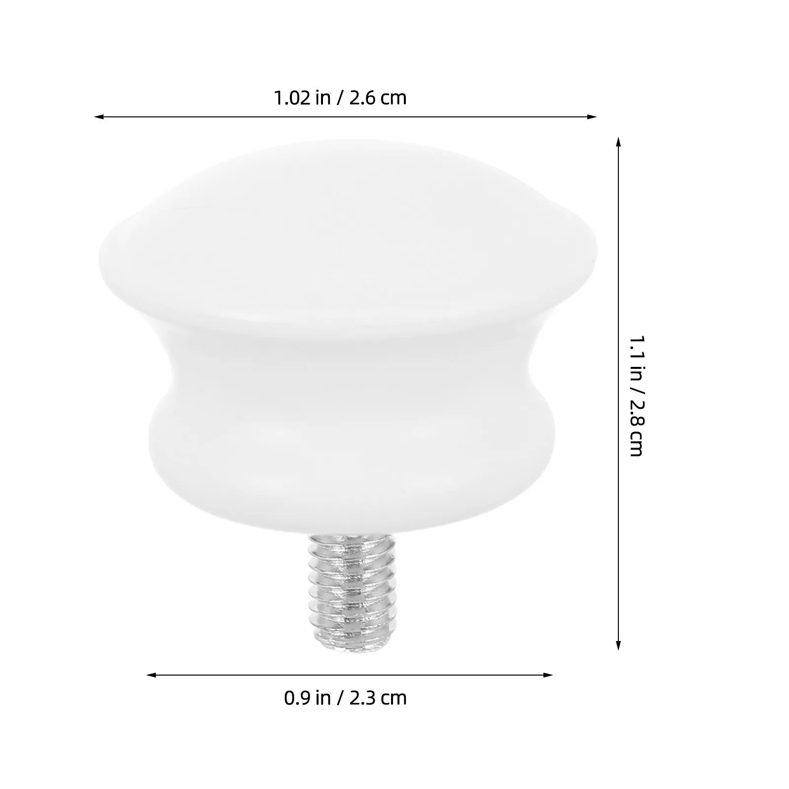 28Mm Diameter Curtain Rod Decorative End Caps Metal Finials Elegant Window Curtain Accessories Modern Style Home Decor Qme White
