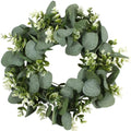 Artificial Green Wreath Wall Hanging Wreath Spring Door Decoration for Indoor Outdoor Artificial Wreath Door Decoration Qme green