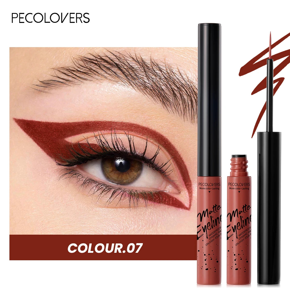 Matte Eyeliner Liquid Pen Dip Multi-color Selection Waterproof Sweat Qme 07