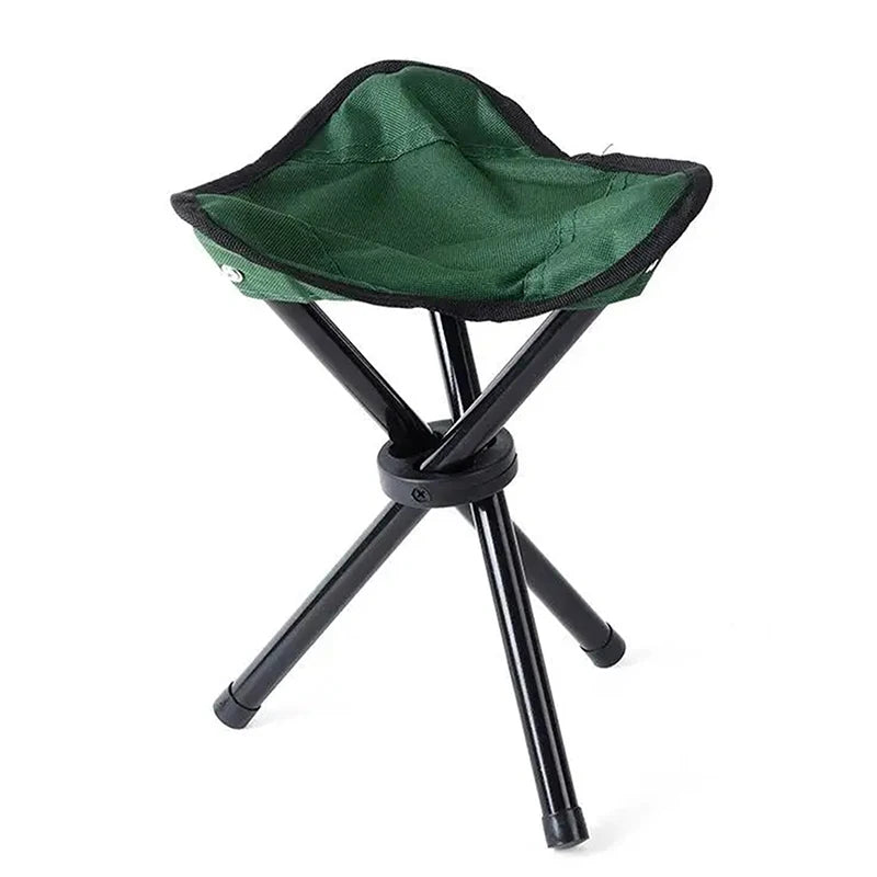 Beach Chairs Outdoor Multi Function Portable Folding Stool Triangle Qme Green