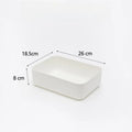 Solid Plastic Storage Box Large Capacity Home Clothing Toy Desktop Qme M