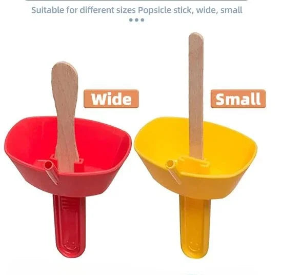 New Drip-Proof Popsicle Rack Drip Free Ice Holder No Mess Free Frozen Treats Rack Popsicle Holder with Straw For Kids Ice Cream Qme