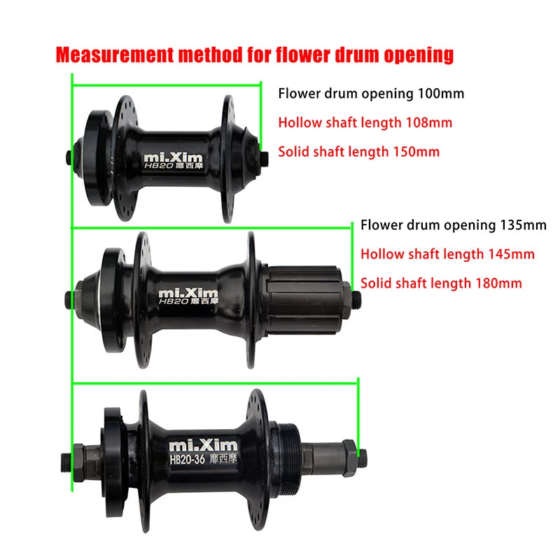 150 Bike Front Rear Wheel Hub Axles Metal Bicycle Solid Spindle Shift Qme