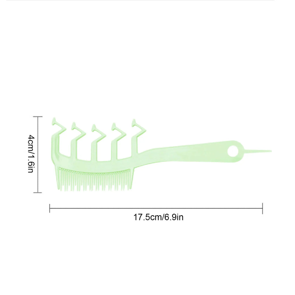 1 Hair Comb Z-shaped Wide Tooth Teasing Combs Fine Detangling Knotty Qme