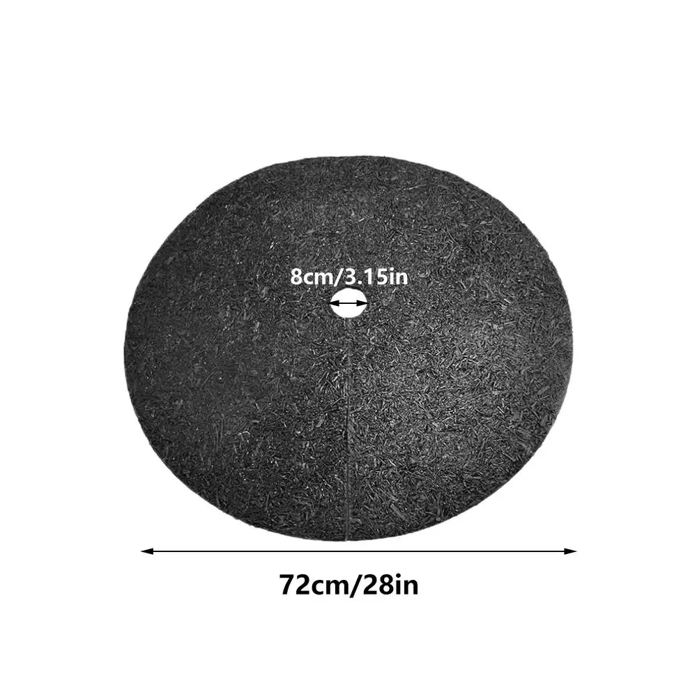Tree Mulch Ring Non-woven Reusable Cover Plant Protector Mat Outdoor Qme 28 in