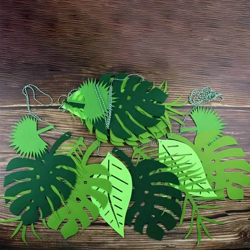 1 Felt Pulling Flower Theme Party Decoration Classroom Plant Leaf Products Pendant Qme