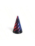 3D Printed Spiral Cone Christmas Tree Decoration Made Plastic Qme black red