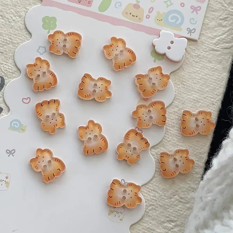 30pcs Black Cat Resin Buttons - Cute Fashionable Buttons for Sewing, Clothes, DIY Crafts & Scrapbooking Accessories Qme A
