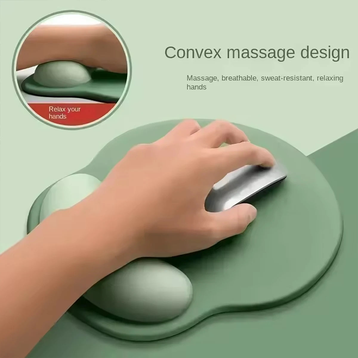 Gradient Thick Anti Slip Rubber Mouse Pad Suitable Office Use Qme