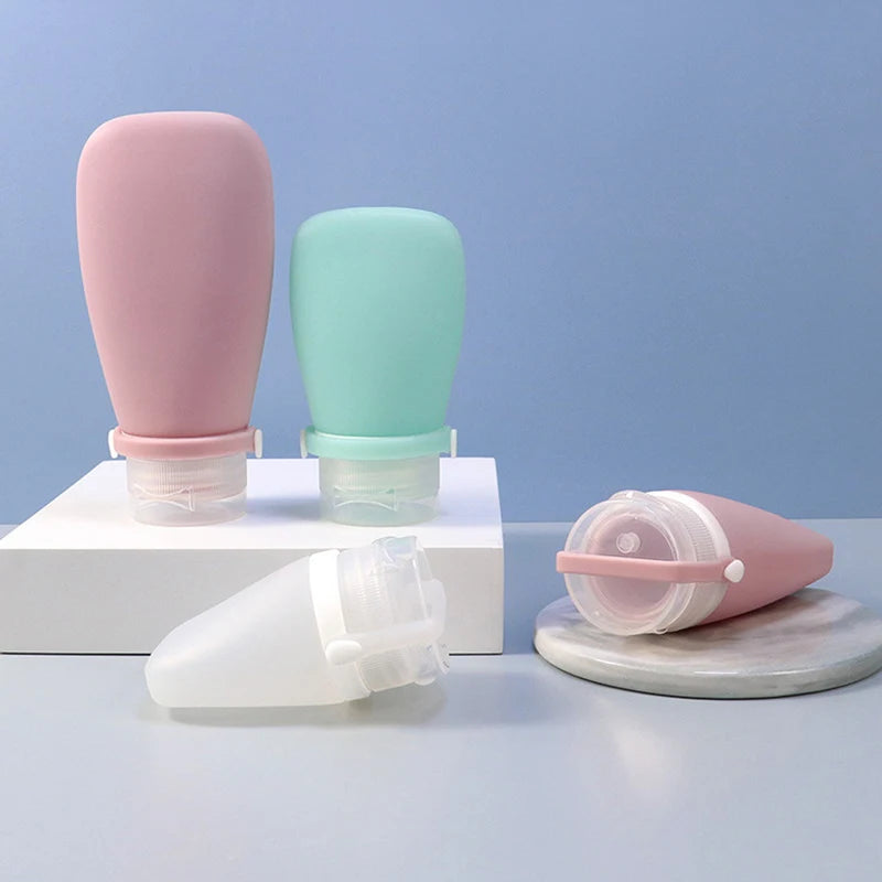 30 60 Silicone Travel Bottles Leak-proof Squeezable Refillable Qme
