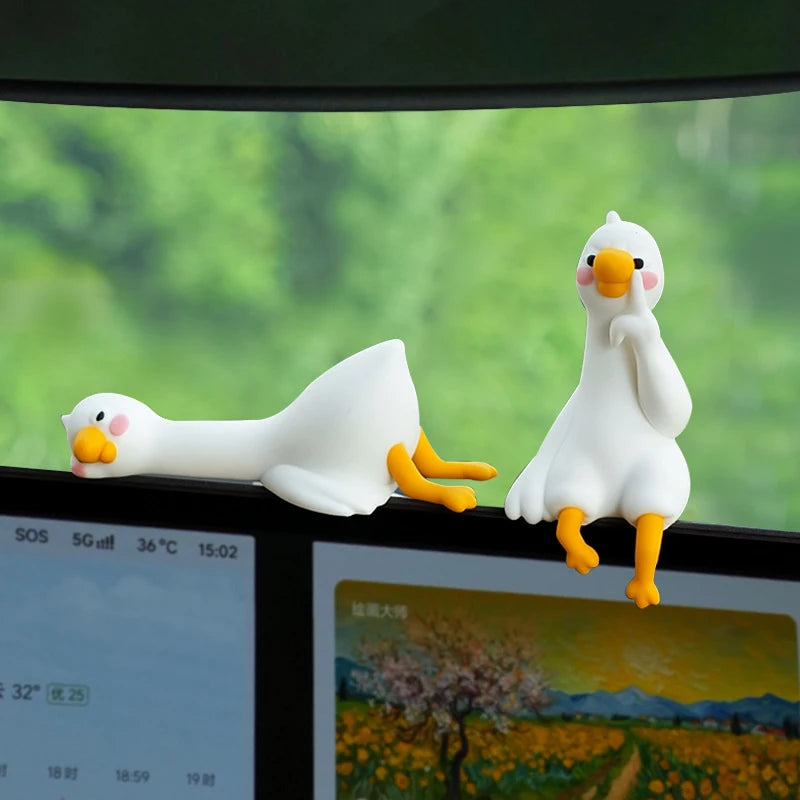 Resin Cartoon Animal Decor Desk Car Dashboard TV Monitor Idea Mini Qme