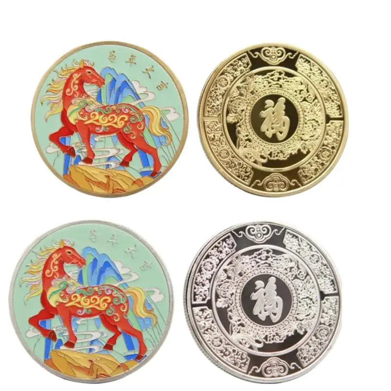 2026 Year Horse Chinese Zodiac Souvenir Coin Fortune Collection Gifts Qme