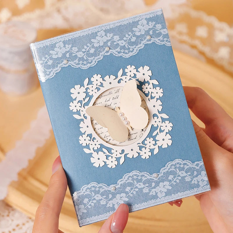 3 Rolls Imitation French Palace Lace Border Washi Tape, Elegant White Lace Stickers for Junk Journal Decoration Qme