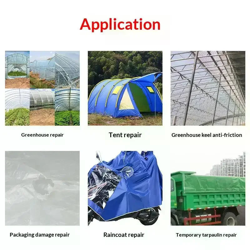Greenhouse Repair Tape Strong Adhesion Waterproof UV Resistant High Toughness For Agricultural Film Repair Garden Tool Supplies Qme