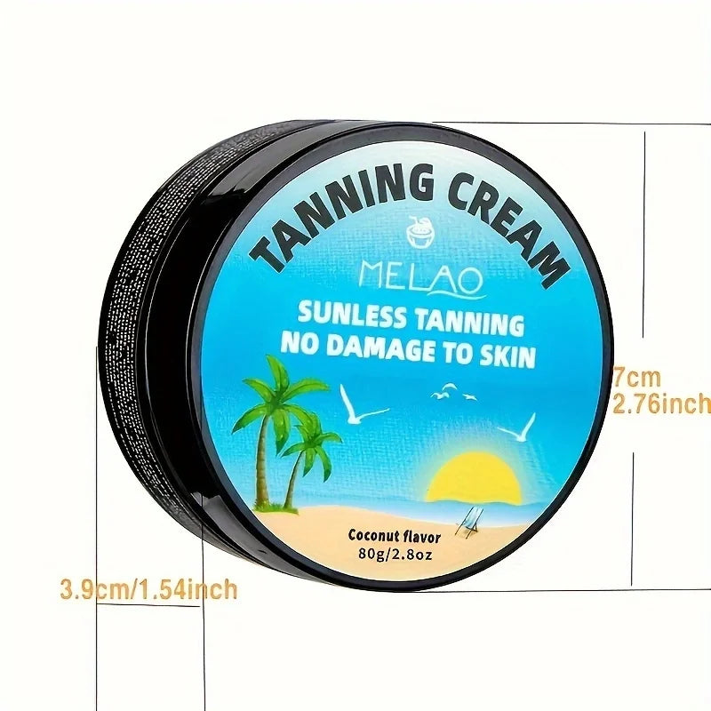 MELAO Sunless Self Tanning Cream For Body, Sunless Tanning Lotion For Men & Women Qme MELAO-LCL553 80g