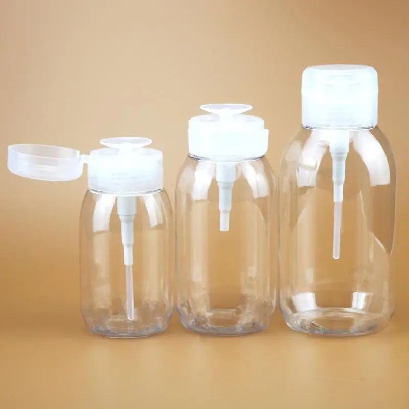 200 300 Refillable Push-type Dispenser Bottles Empty Pump Containers Qme