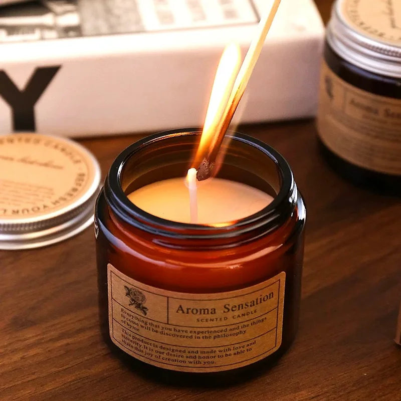 Scented Candles Smokeless Soy Candle Essential Oil Aromatic Candle Luxury Decoration Candle Wedding Gifts Party Home Decoration Qme