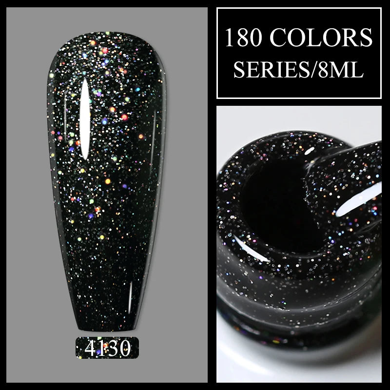 Arte Clavo Glitter UV Gel Nail Polish Sequin Series Colorful Soak Off