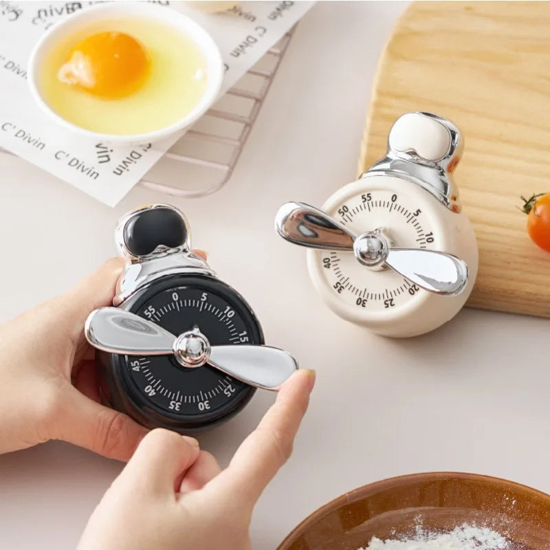 Pilot Magnetic Timer Kitchen Mechanical Reminder Cooking Baking Qme
