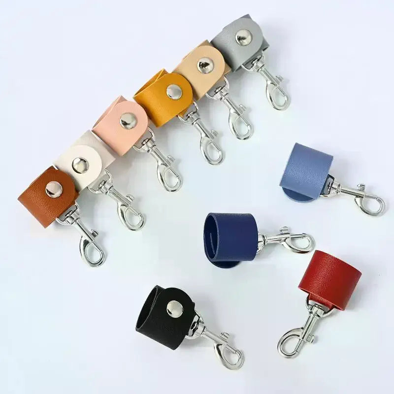 Fashion PU Leather Keychain Simple Keychain Pendant Anti-lost Key Chain Creative Car Key Strap Fashion Jewelry Bag Decoration Qme