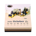 2026 Creative Hogwarts Magic Castle Calendar Sticker With Light 3D Hand-torn Castle Calendar Tear-Away Notepad DIY Craft Gifts Qme A