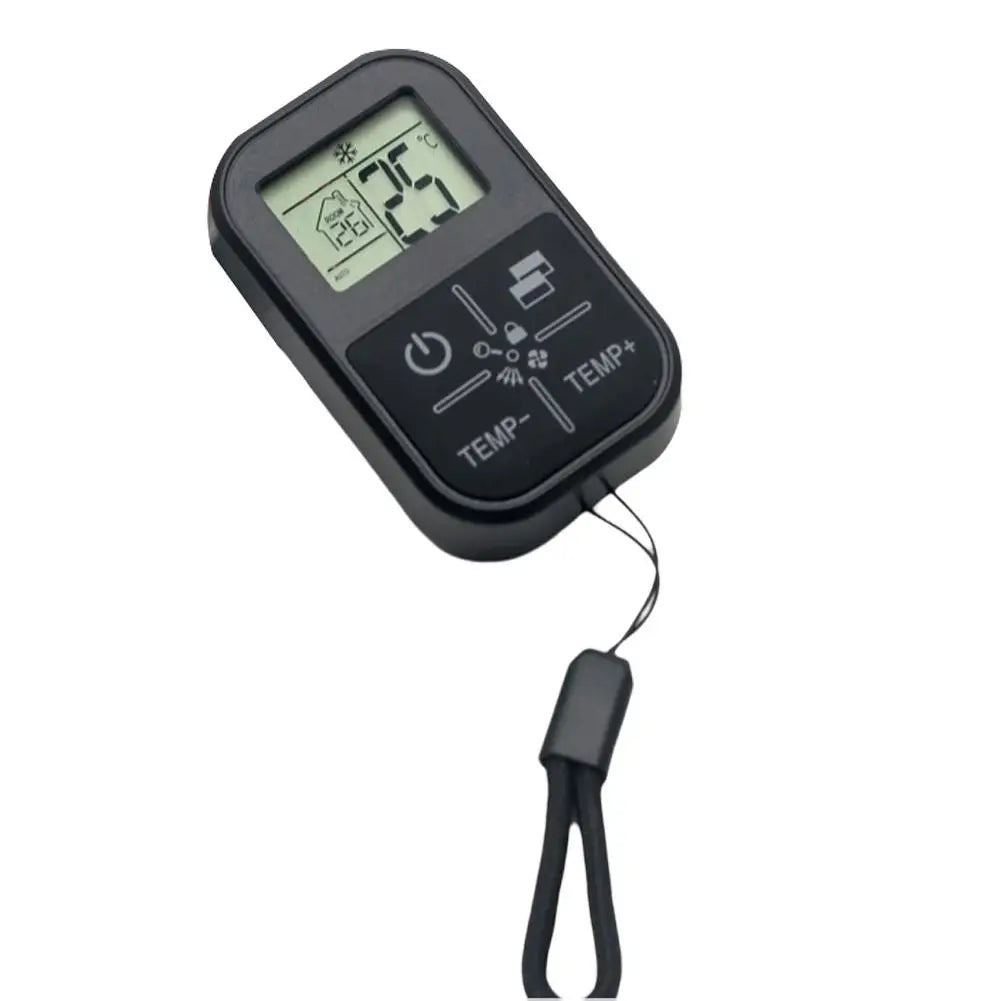 NEW Mini Universal AC Remote Control with Temperature Display CR2032 Battery, Compact Air Conditioner Remote for All Brands Qme with thermometer