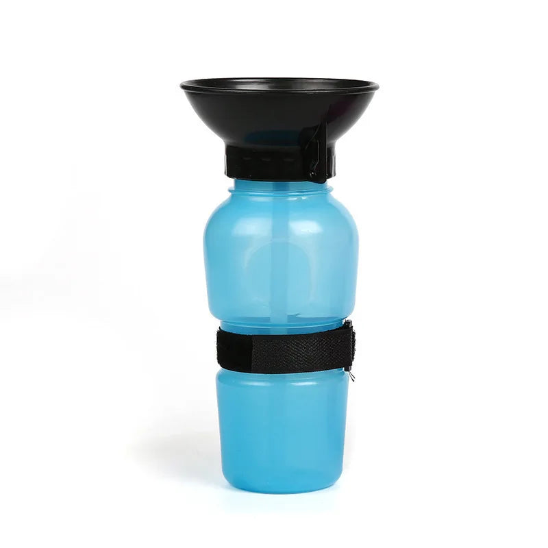 500ml Portable Pet Water Bottle For Dogs Cats Travel Drinking Cup Leakproof Outdoor Water Feeder Bowl Pet Supplies Qme Blue