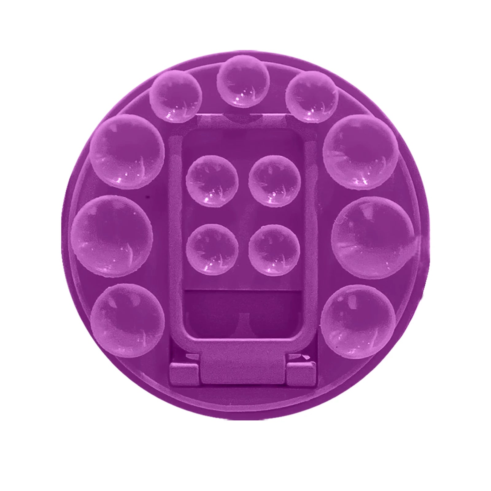 Adhesive Suction Cup Phone Mount Trendy Strong Suction Sticky Phone Grip Accessories Soporte Celular for Selfies and Videos Qme Purple