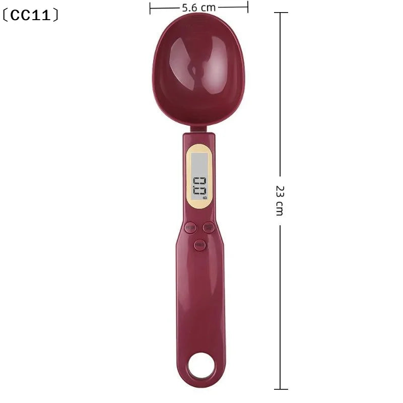 1 0 1- LCD Digital Food Scale Measuring Spoon Coffee Powder Milk Qme