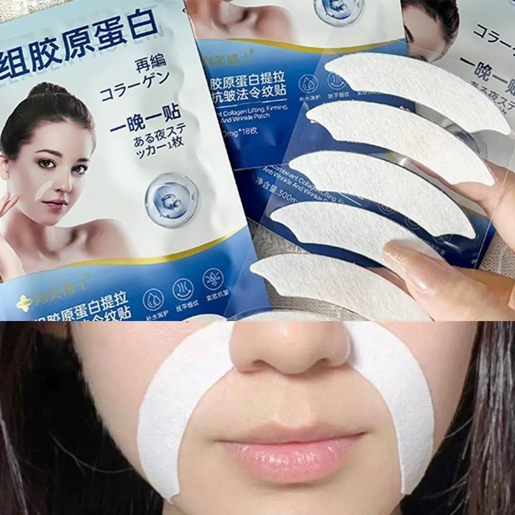 New Facial Patches Alcohol-Free with Niacinamide Collagen Aloe Vera for Brow-Line Wrinkles Suitable for All Skin Types Care I9D7 Qme