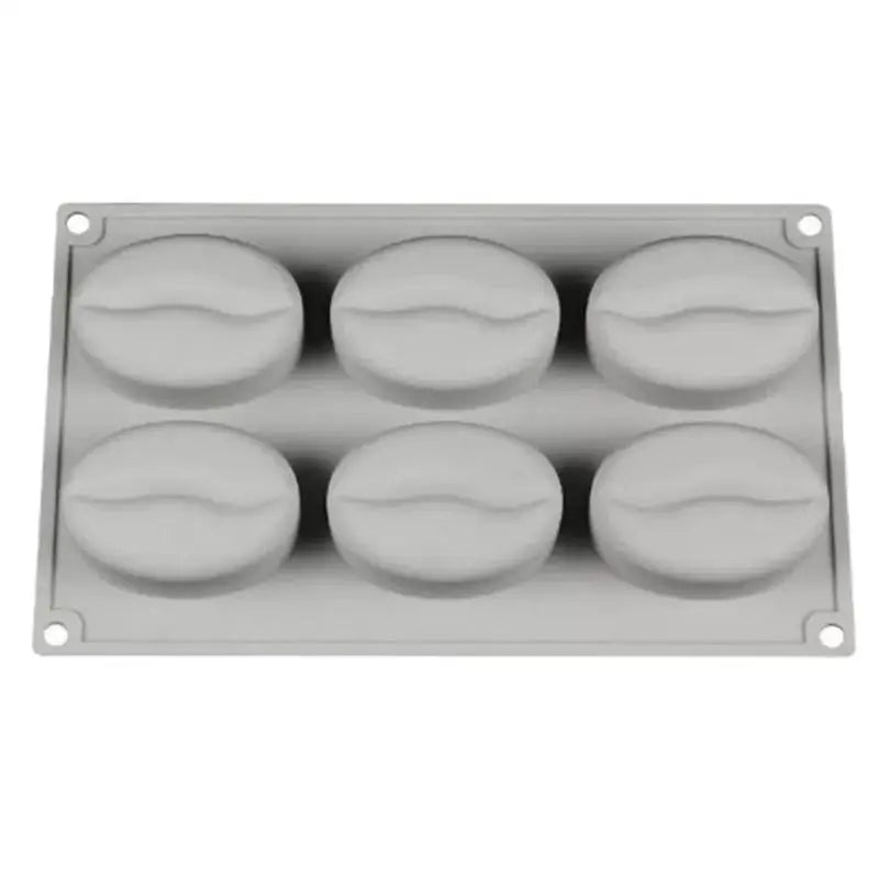 Coffee Bean Shape Cake Silicone Mold DIY Bread Chocolate Dessert Qme Gray