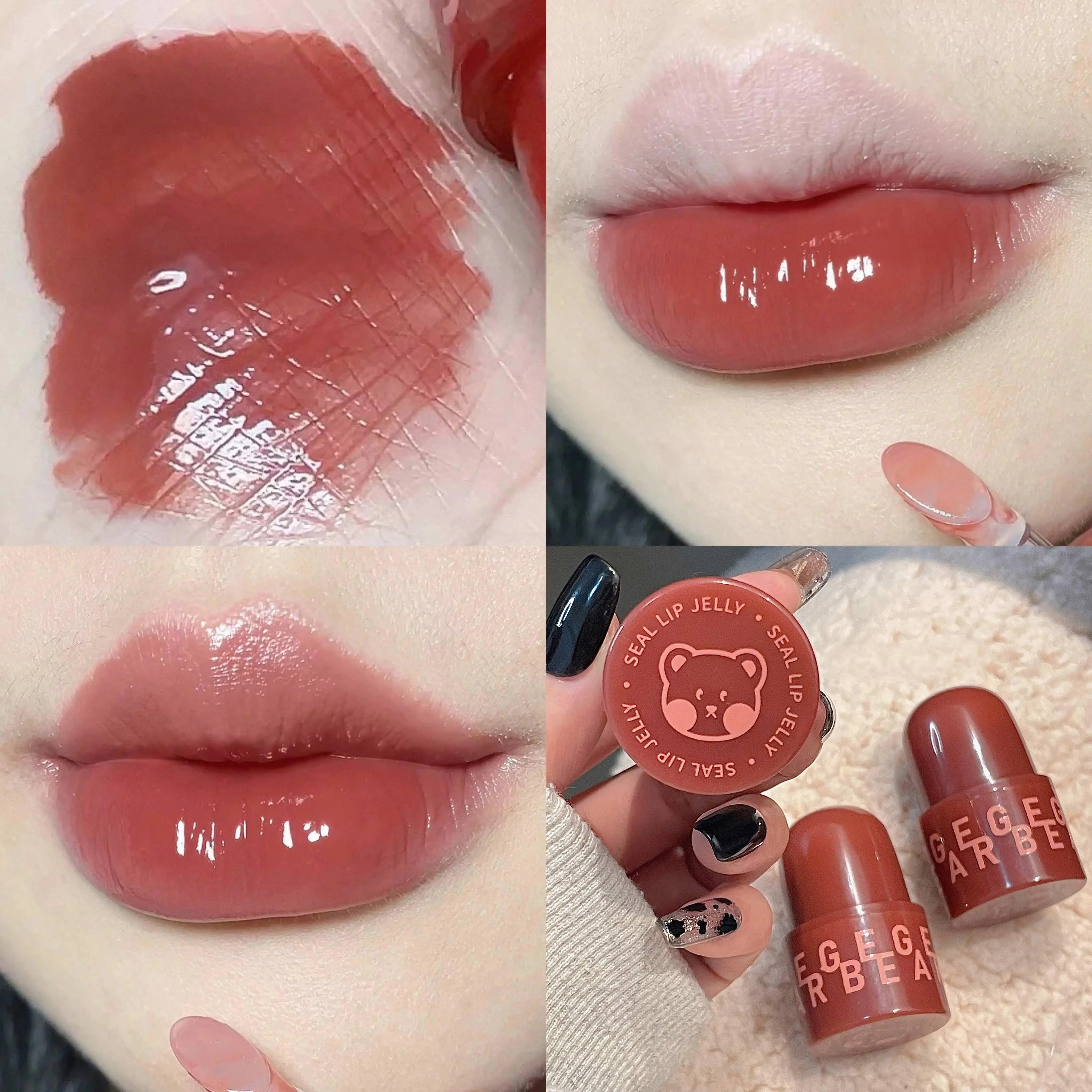 Gege Bear Jelly Lip Glaze Long-lasting Makeup Waterproof Gloss Qme GX1022-1