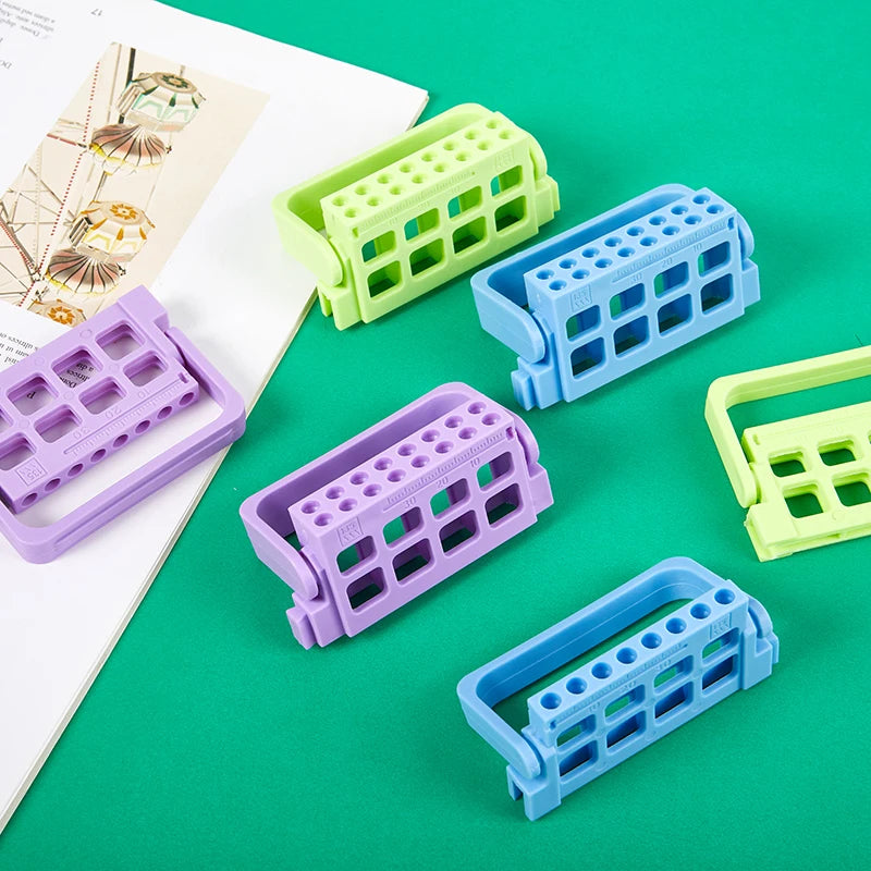 Dental Endo Files Holder 8 16 Holes 3 Colos Stand Tray Endodontic Qme