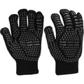 1 Pair of Oven Gloves Fire Resistant Non-slip Barbecue Gloves 500 800 Degree Barbecue Heat Insulation Microwave Gloves Qme 1 pair