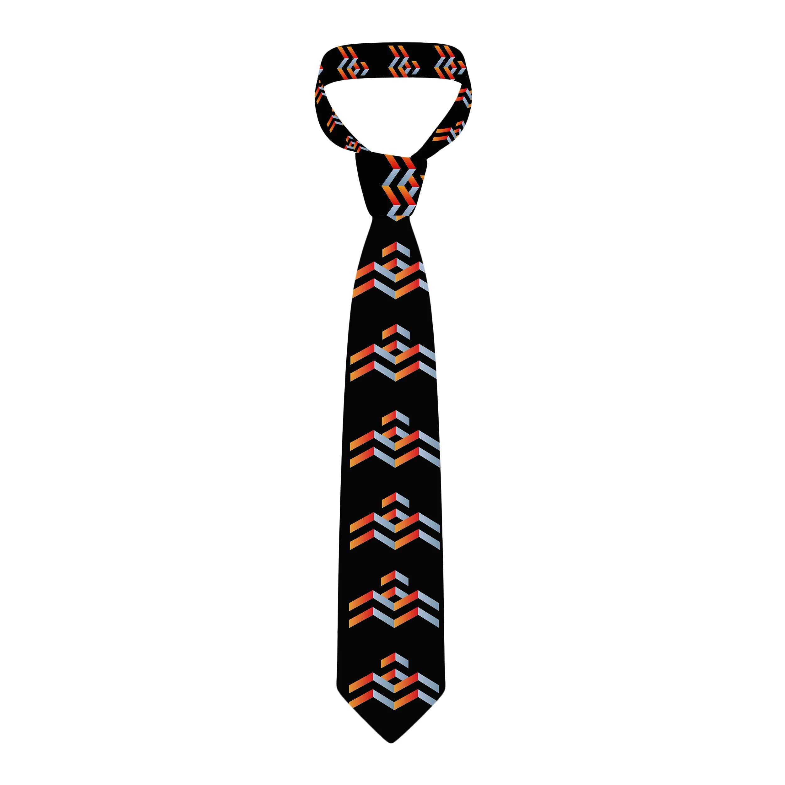 Personalized LOGO Custom Printed Tie Unisex Polyester Fashion Party Qme