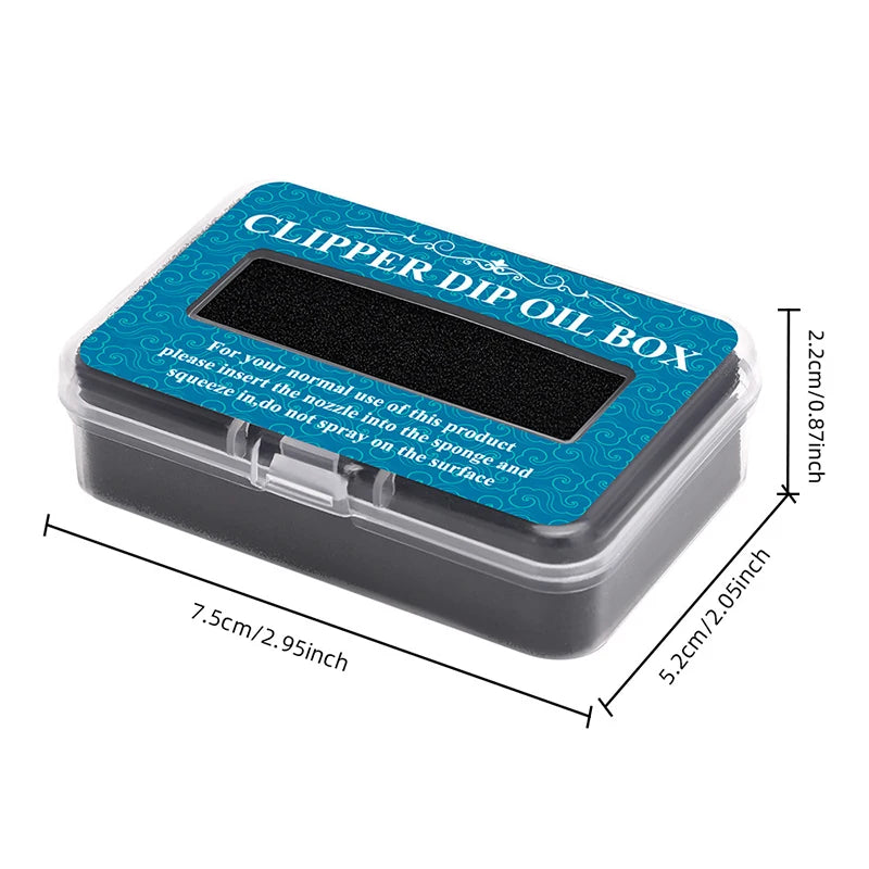 Lubricating Clipper Oil Box Barbershop Storage Hair Blade Rust Qme
