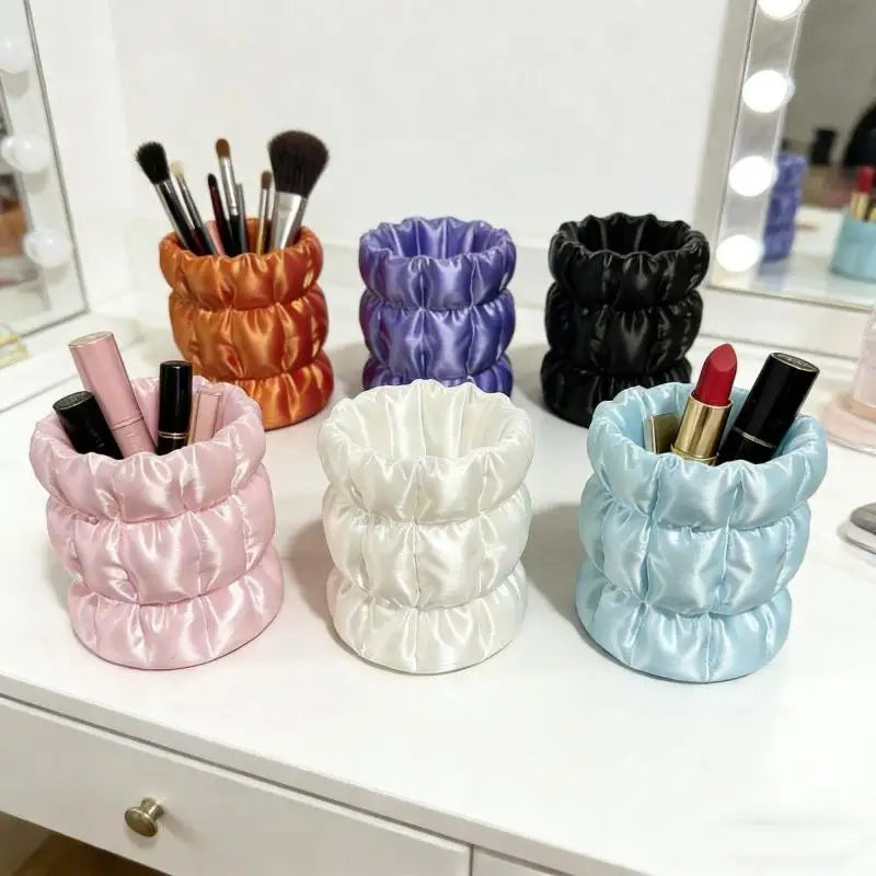 Makeup Brush Storage Holder Premium Elegant Large Capacity Cosmetic Qme