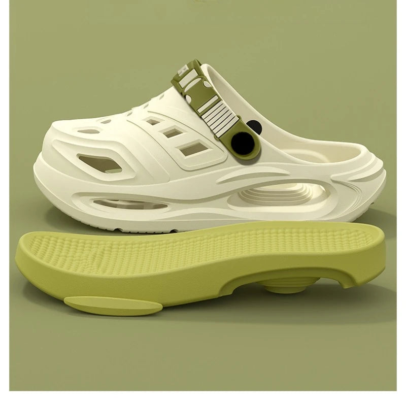 Summer Thick-soled Wear-resistant Anti-slip Odor-free Hole Sandals Qme