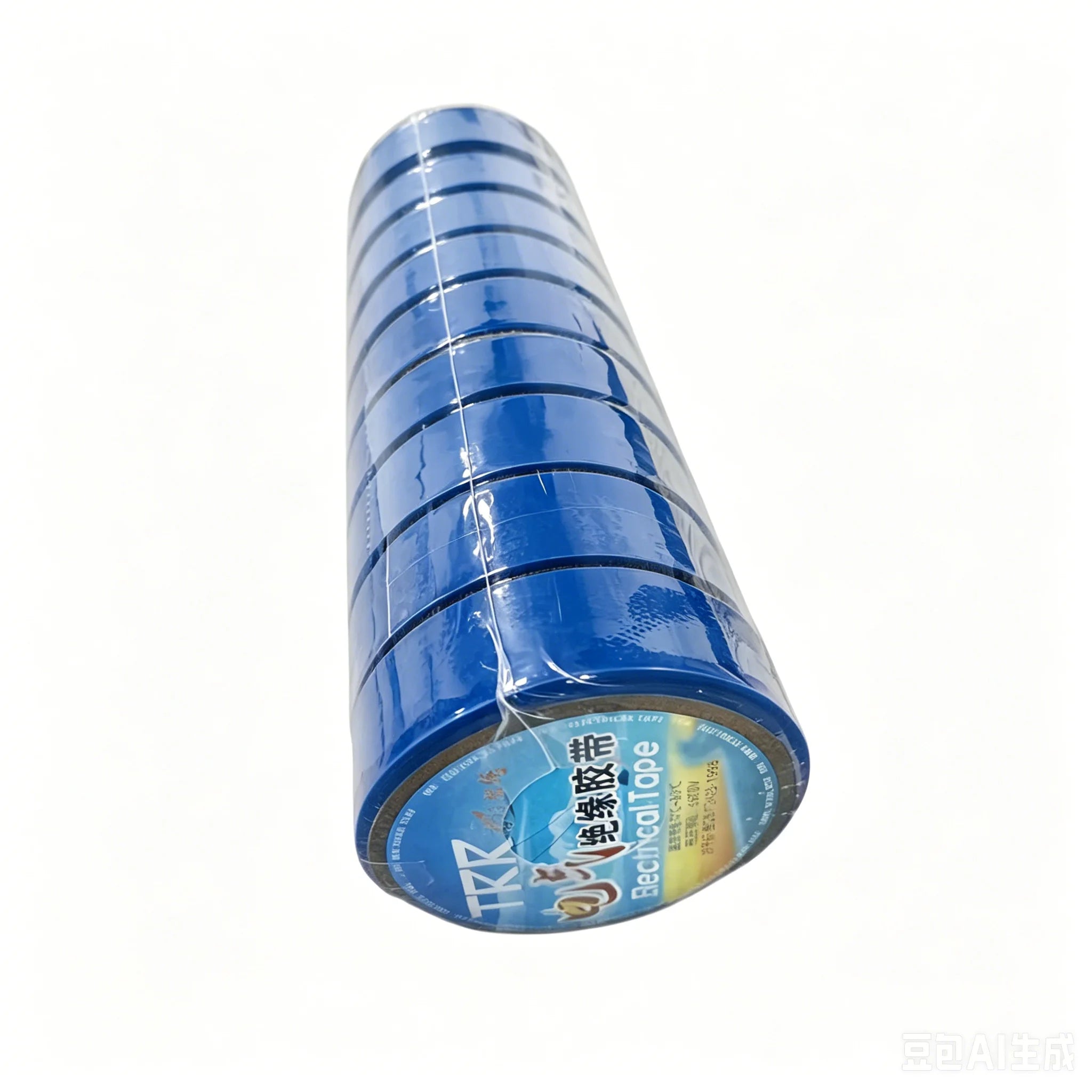 PVC colored electrical tape is waterproof, flame-retardant, insulated, and environmentally friendly Qme Blue 10Roll 12M 18mm