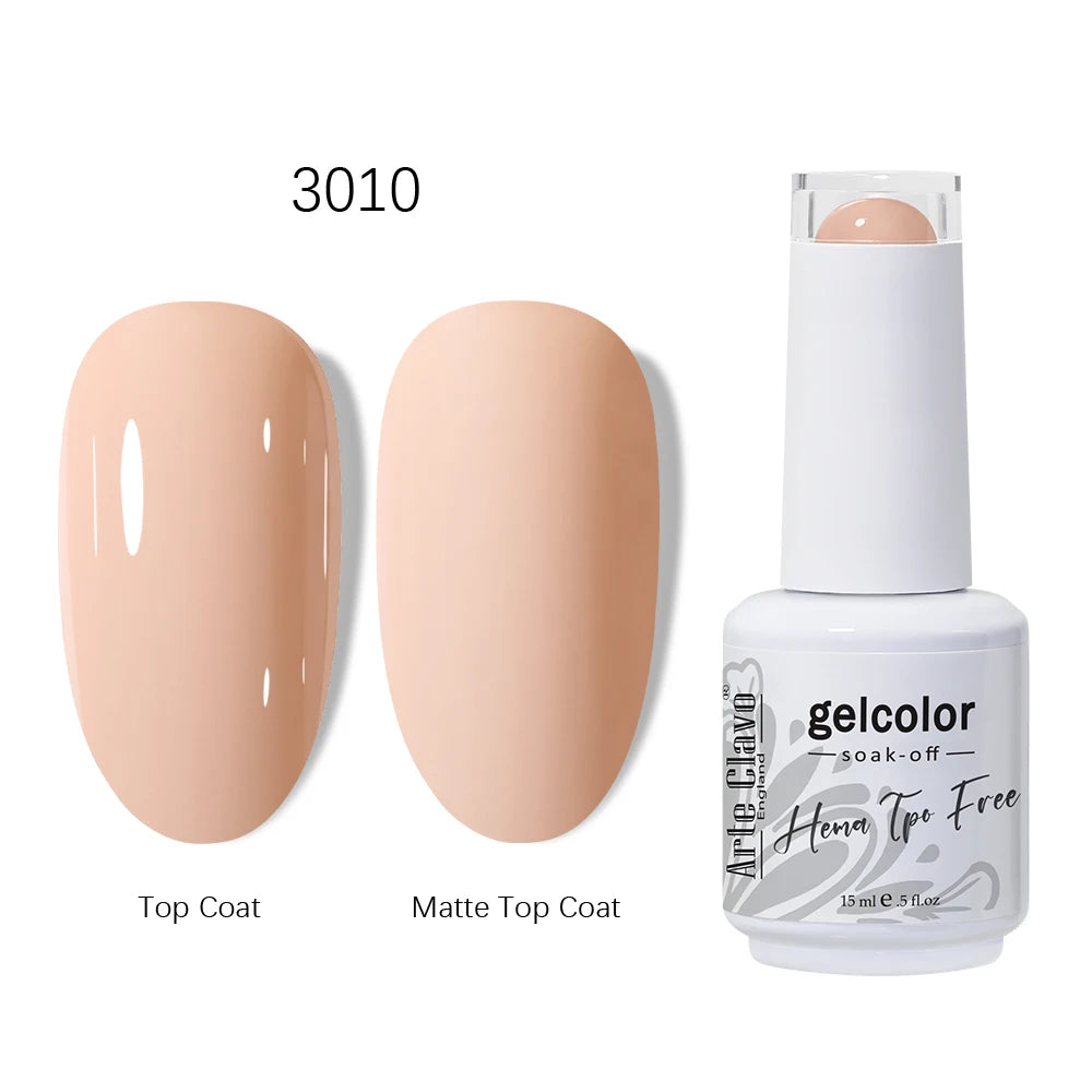 Arte Clavo HEMA TPO Gel Nail Polish Pink Series Semi Permanent Soak