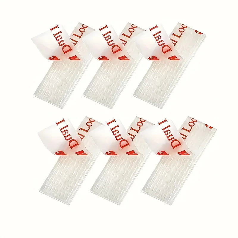 Back adhesive Velcro, interlocking type adhesive tape - double-sided adhesive tape, used for secure bonding, Qme 6pcs