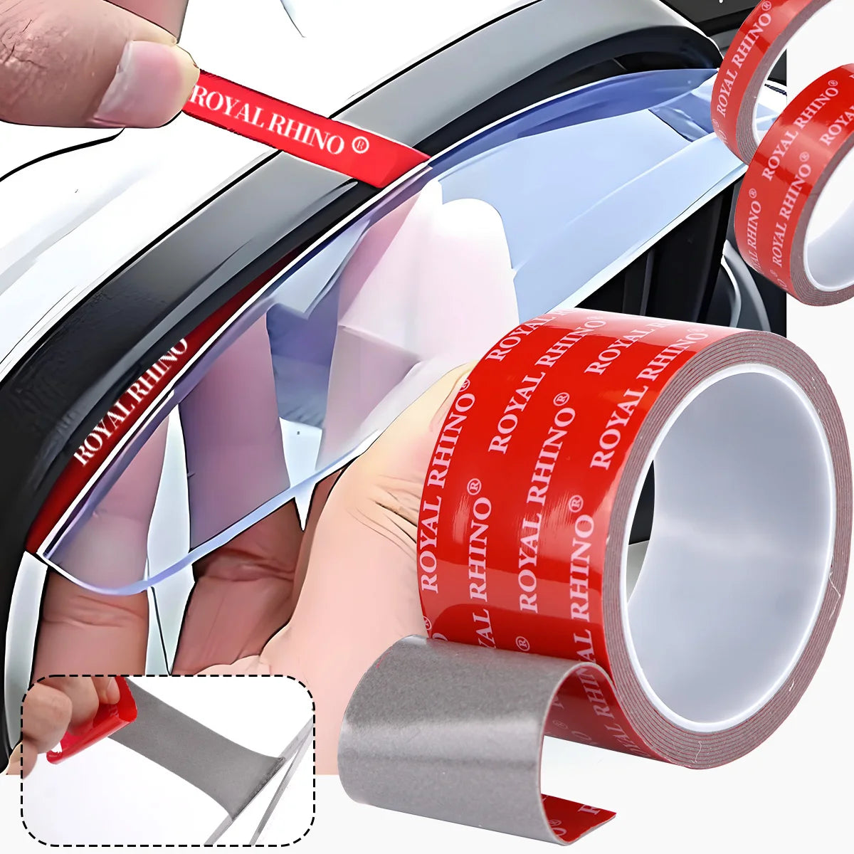 Double Sided Tape Waterproof Acrylic Foam Thicken Adhesive Tapes Heavy Duty Mounting Traceless Stickers Home Car Qme