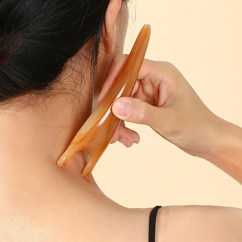 Multifunctional Resin Face Lifting Scraping Massage Nose Y-shape Qme